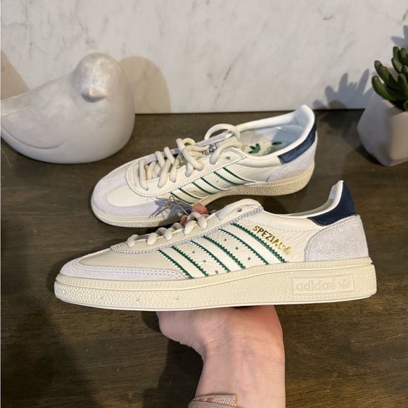 adidas Handball Spezial Core White / Green / Night Indigo - Picture 11 of 13